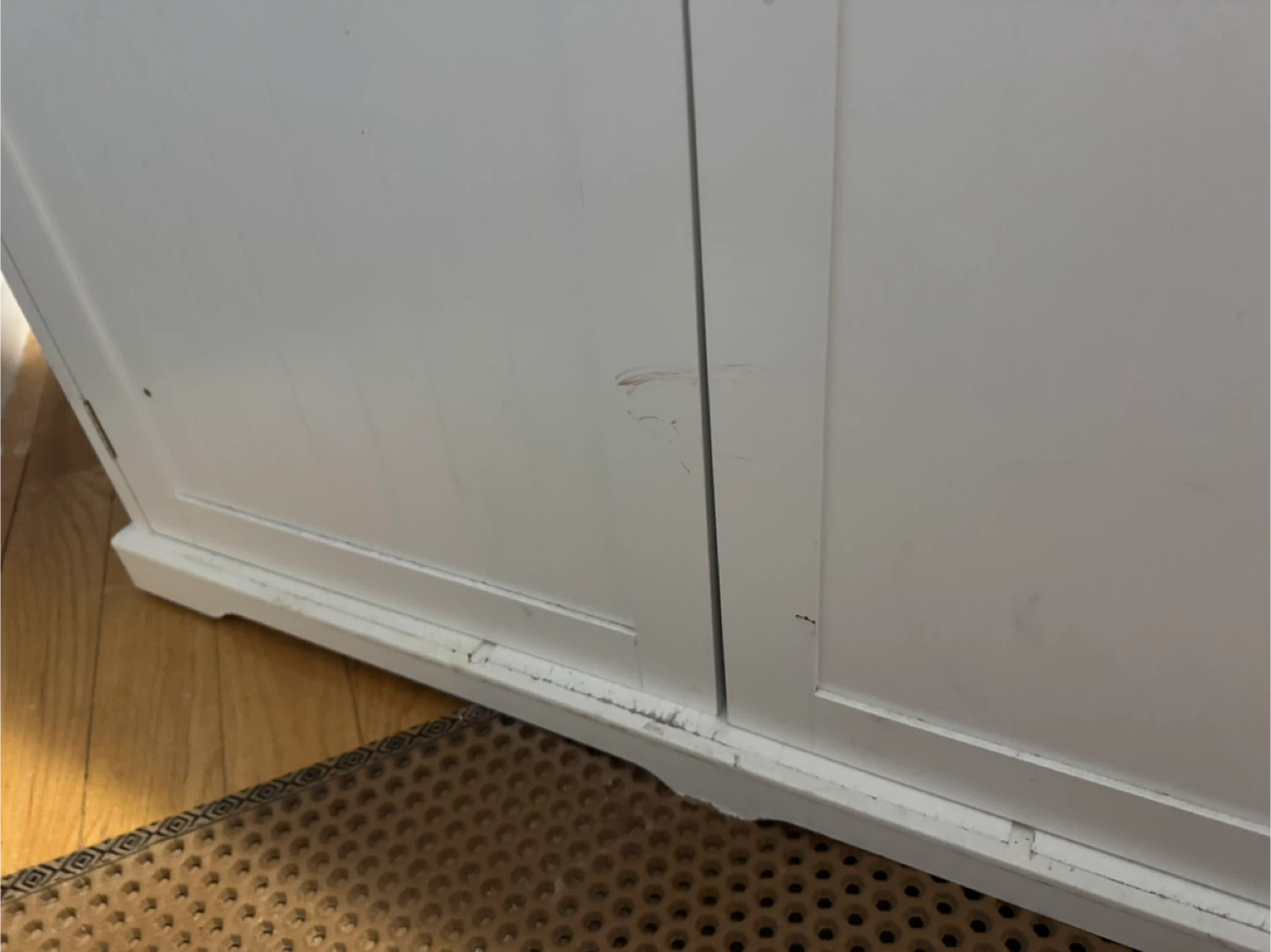 White Wooden Litter Box Enclosure - photo 2