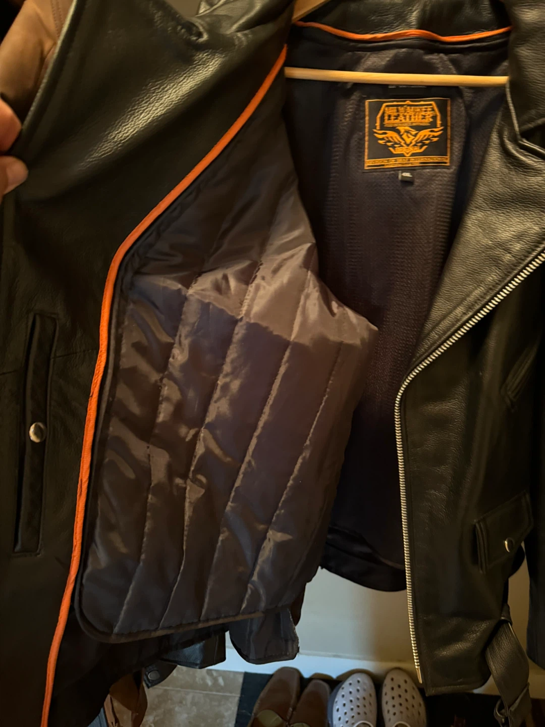 Milwaukee Leather Motorcycle Jacket - Black, Size 4XL - photo 2