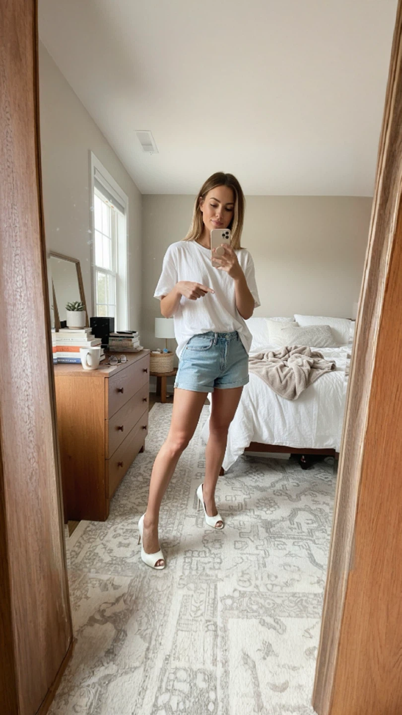 Enzo Angiolini White Peep-Toe Heels - photo 3