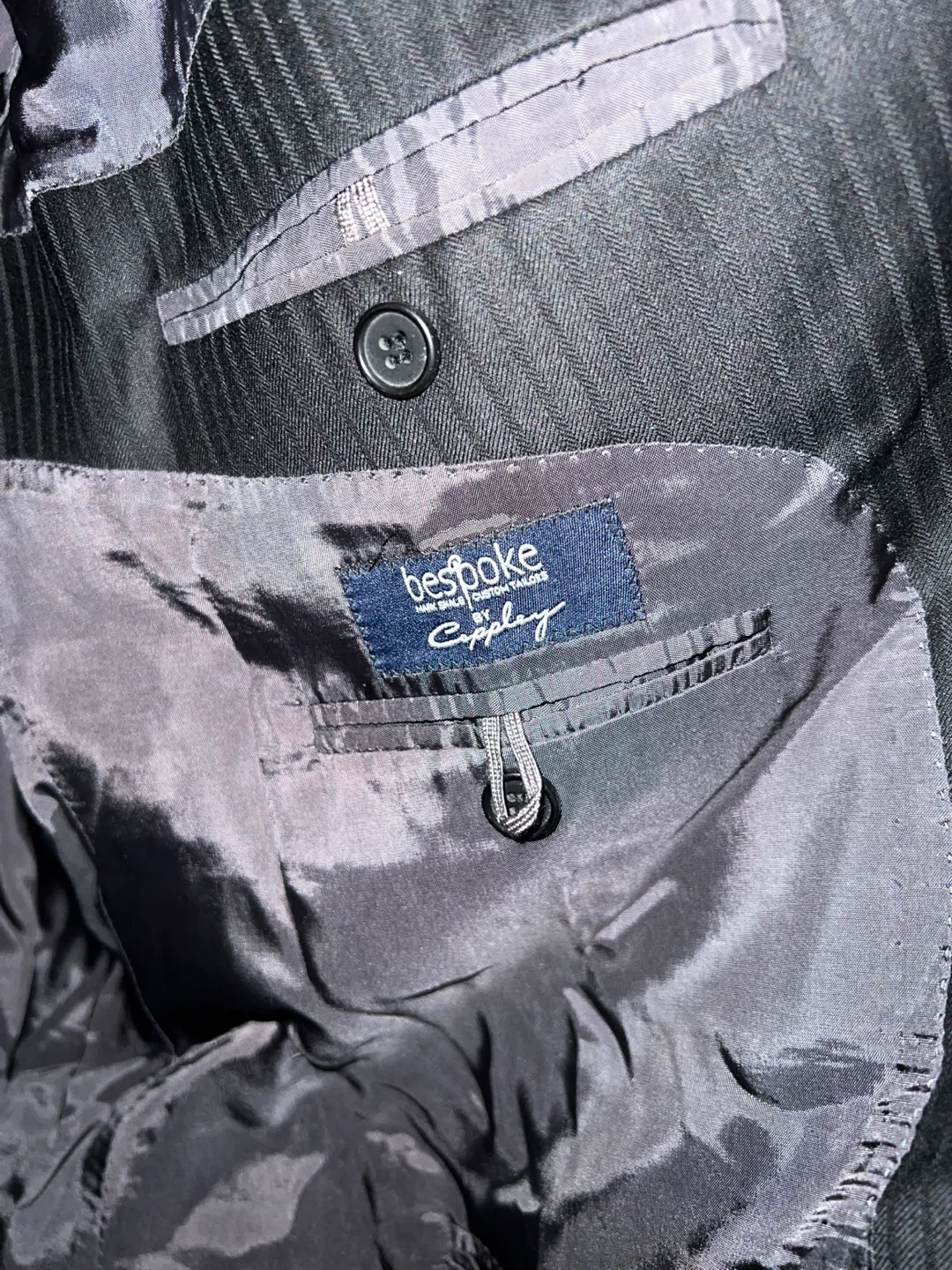 Mark Shale x Coppley Bespoke Suit- Charcoal - REPAIR NEEDED - photo 4