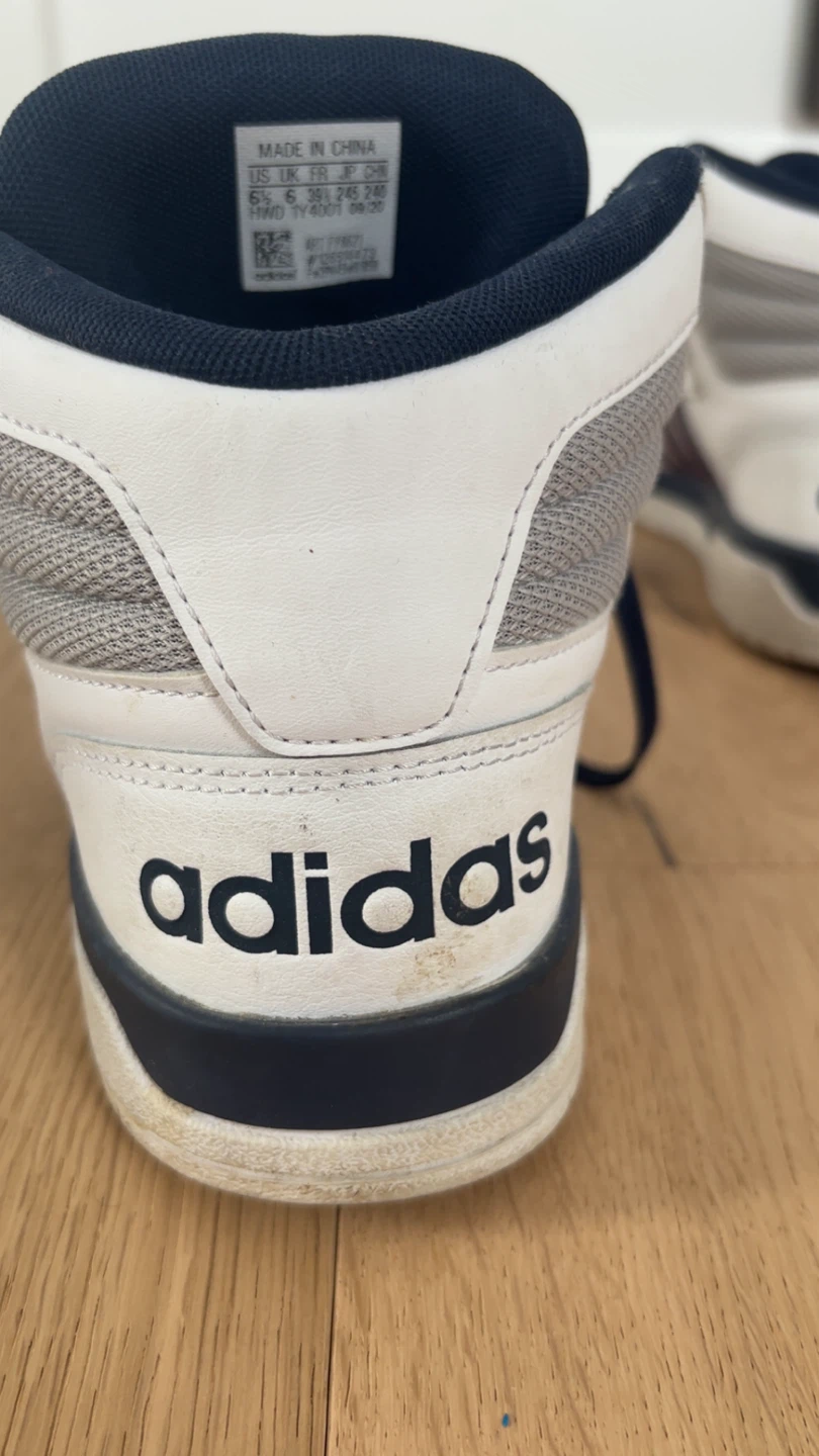 Adidas High Top Sneakers White/Navy/Red - Size 6.5 US - photo 3