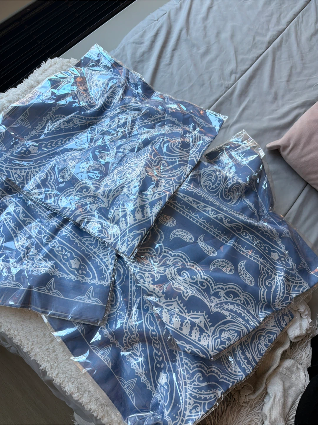 Blue l Bandana Set