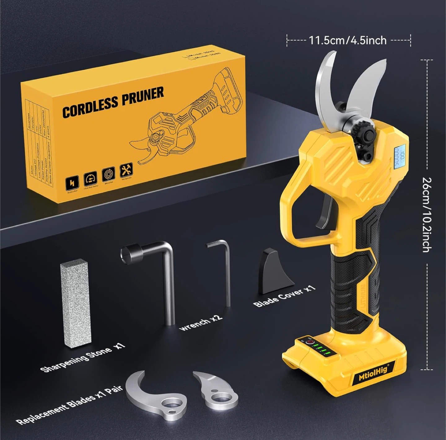 Electric Pruning Shears Compatible with DeWalt 20V - photo 4