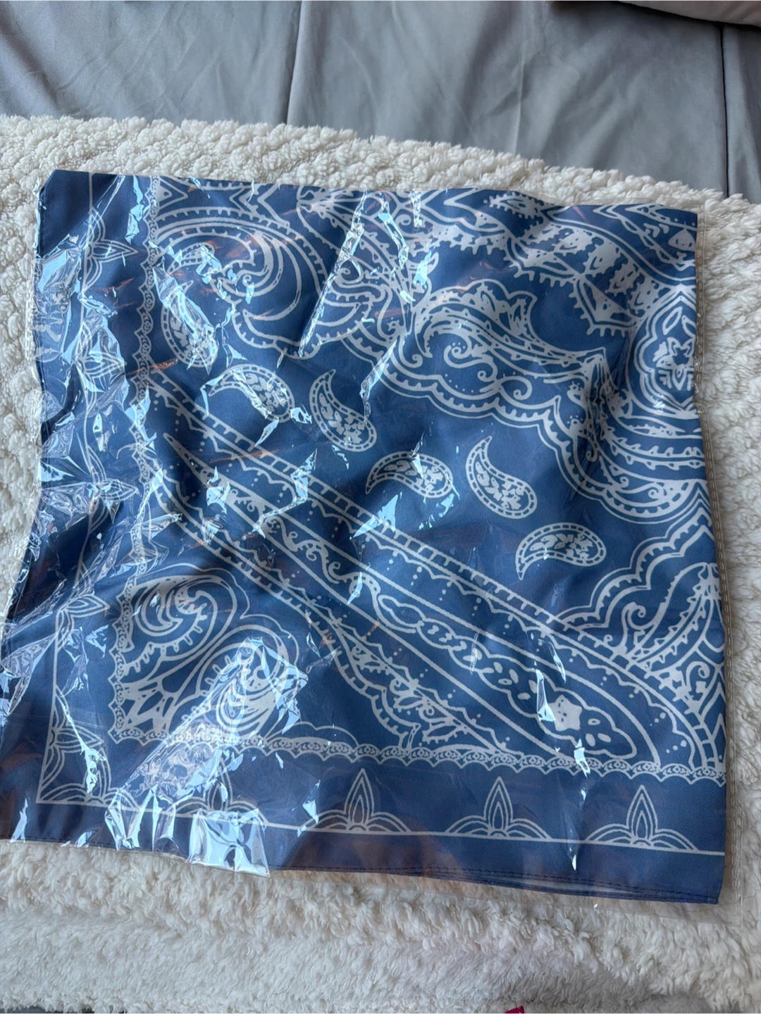 Blue Bandana Scarf