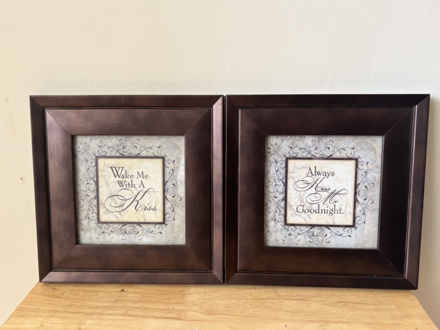 Set of 2 Wall Art - 9.5” x 9.5”