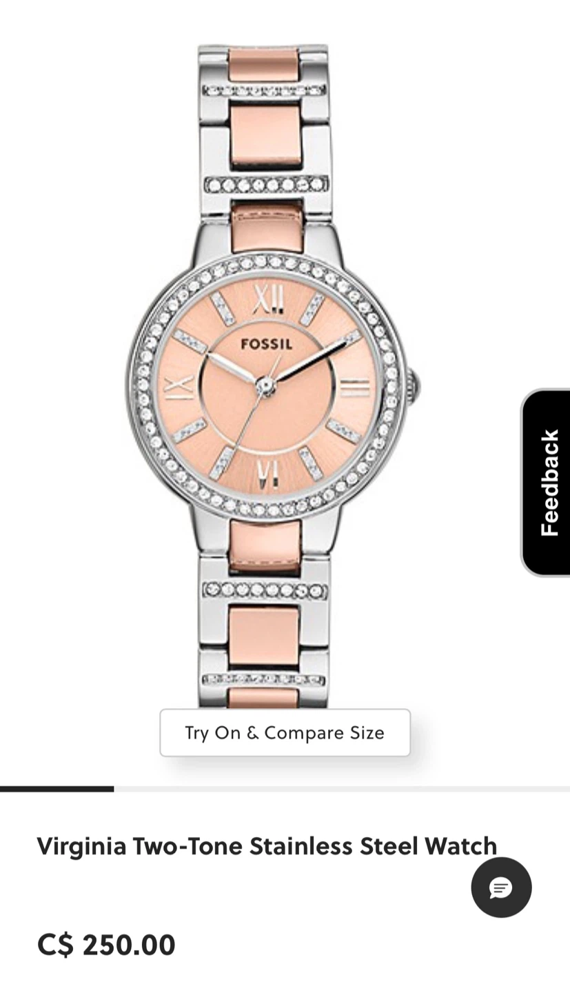 Fossil Virginia Two-Tone Stainless Steel Watch - photo 2