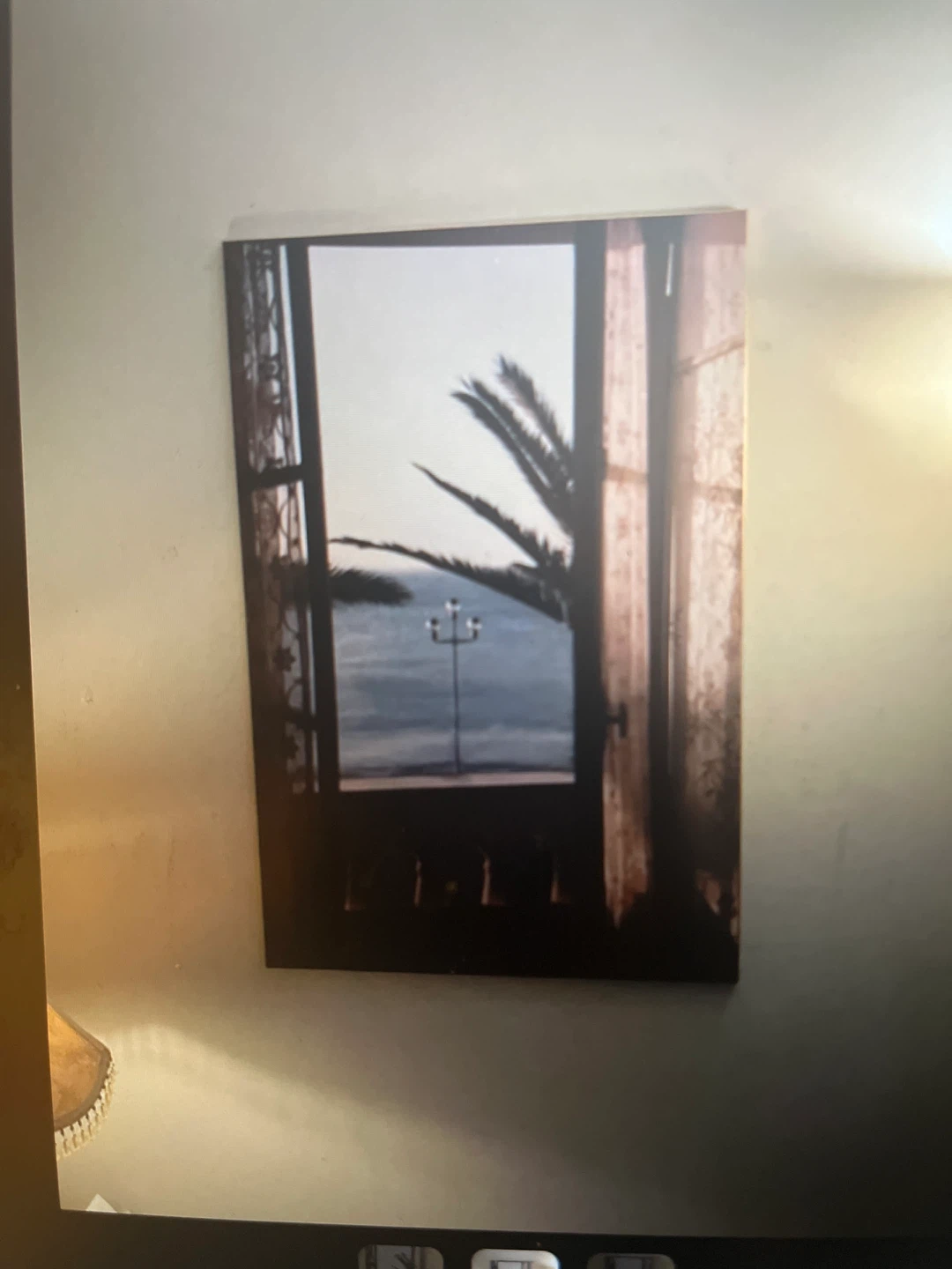Wall art Print - Window View with Palm Tree and Ocean - photo 2