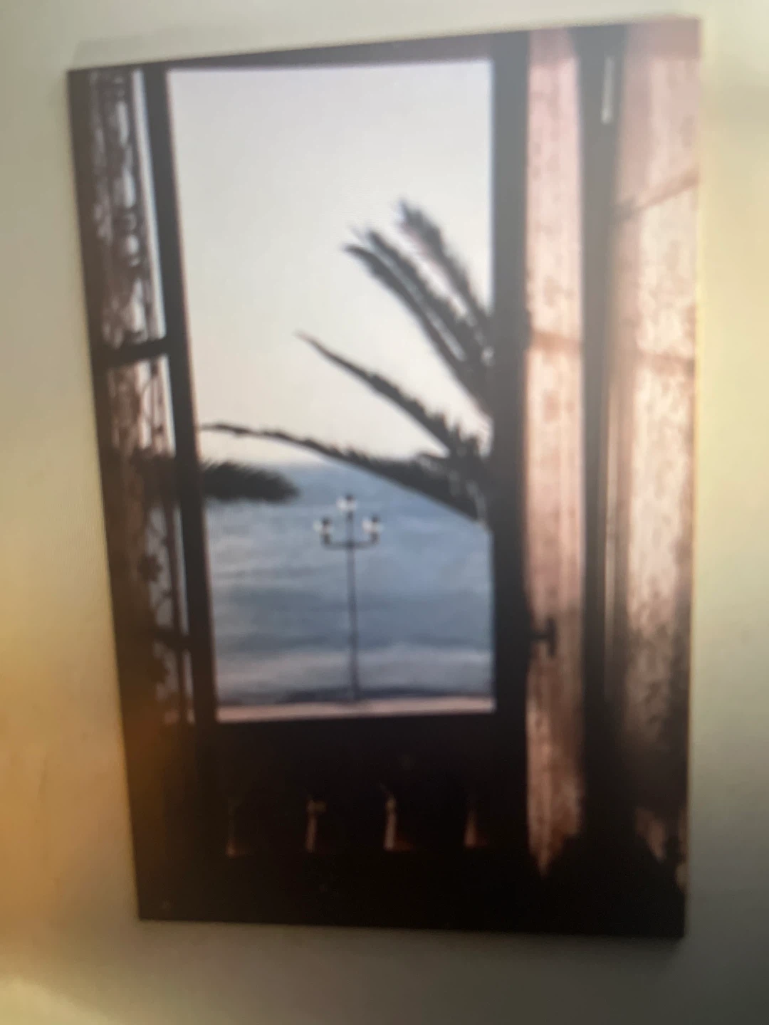 Wall art Print - Window View with Palm Tree and Ocean - photo 3