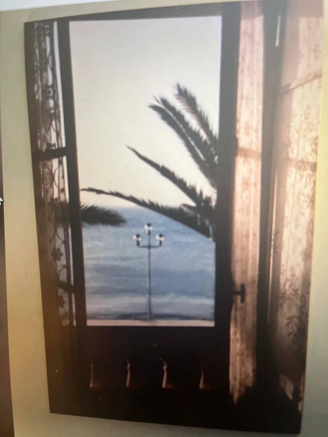 Wall art Print - Window View with Palm Tree and Ocean