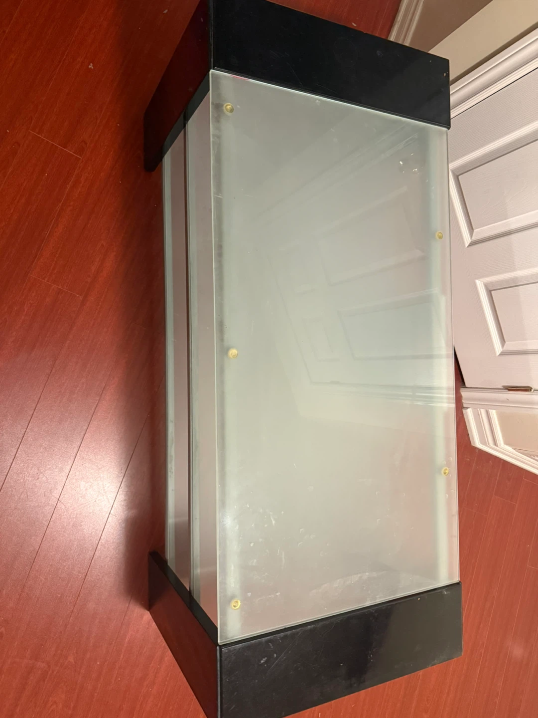 Glass TV Stand with 2 Shelves - photo 2