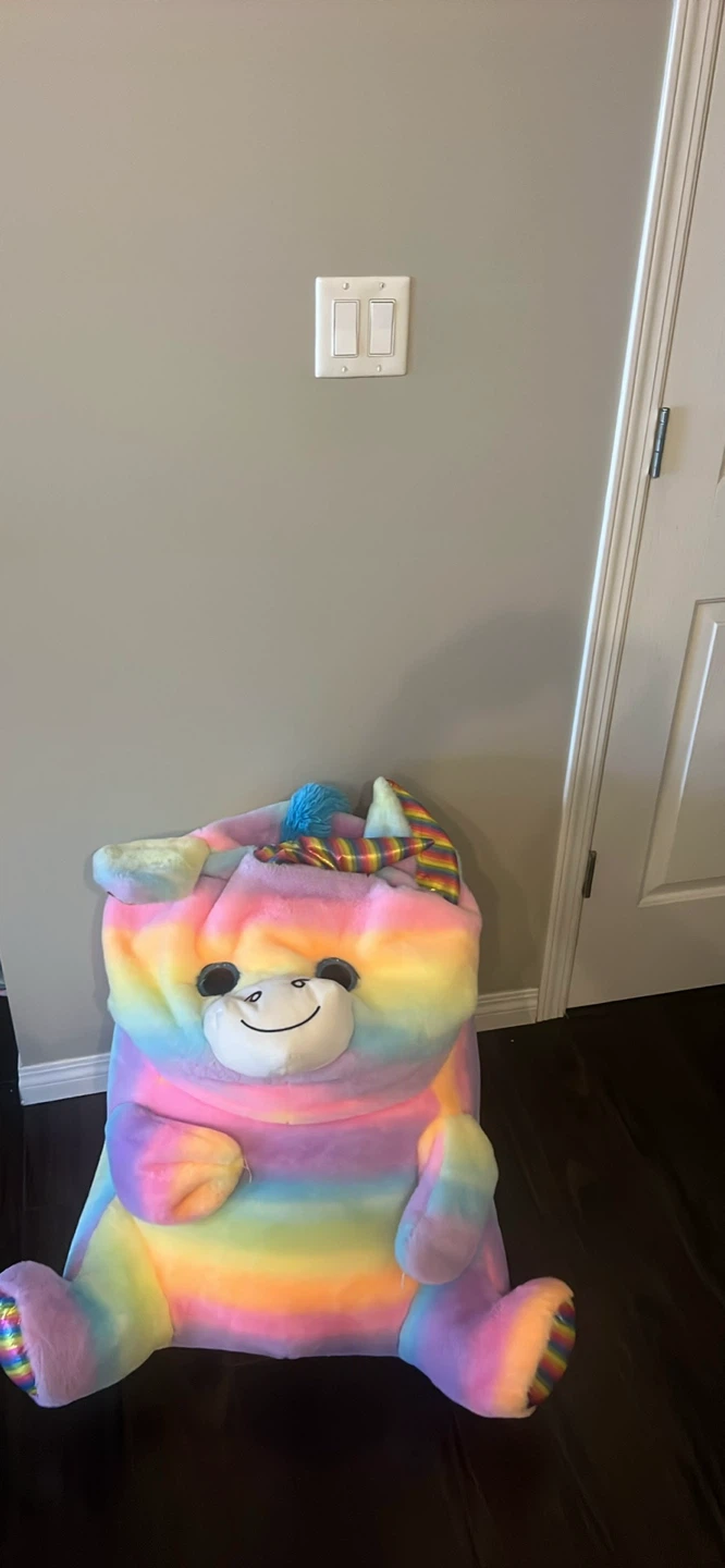 Rainbow Tie-Dye Plush Animal