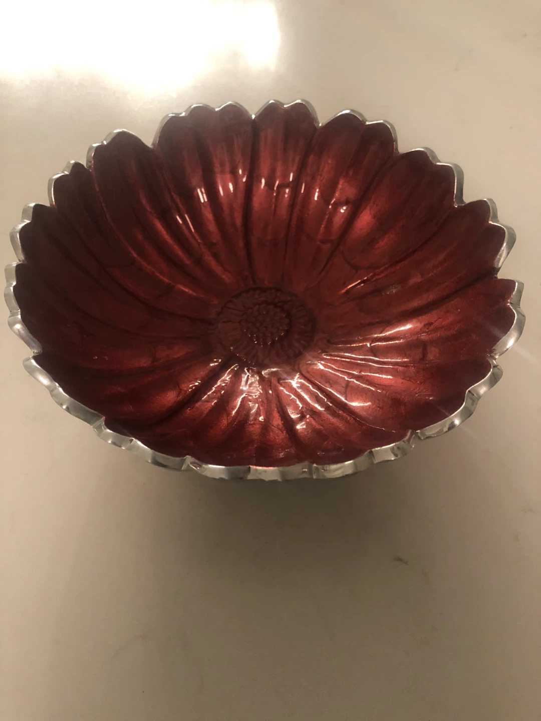 Julia Knight 8” Round Peony Bowl (Signed by Julia)