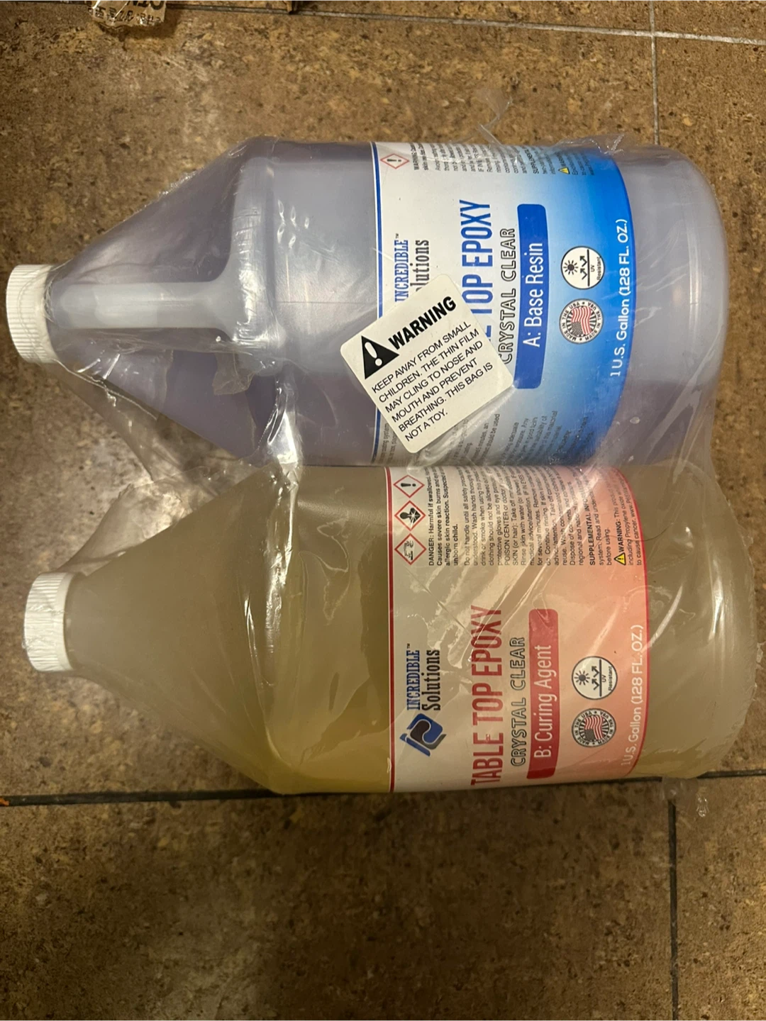 1 US Gallon Table Top Epoxy Base Resin & Curing Agent