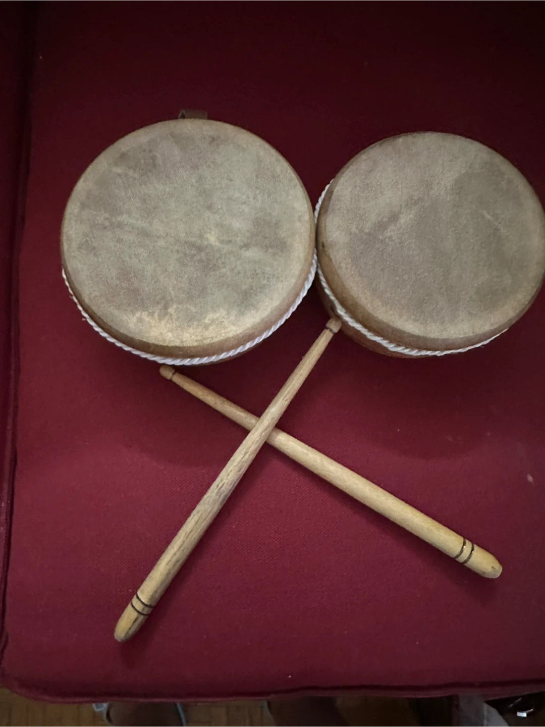 Wooden Bongos "Cuba" with drumsticks - photo 5