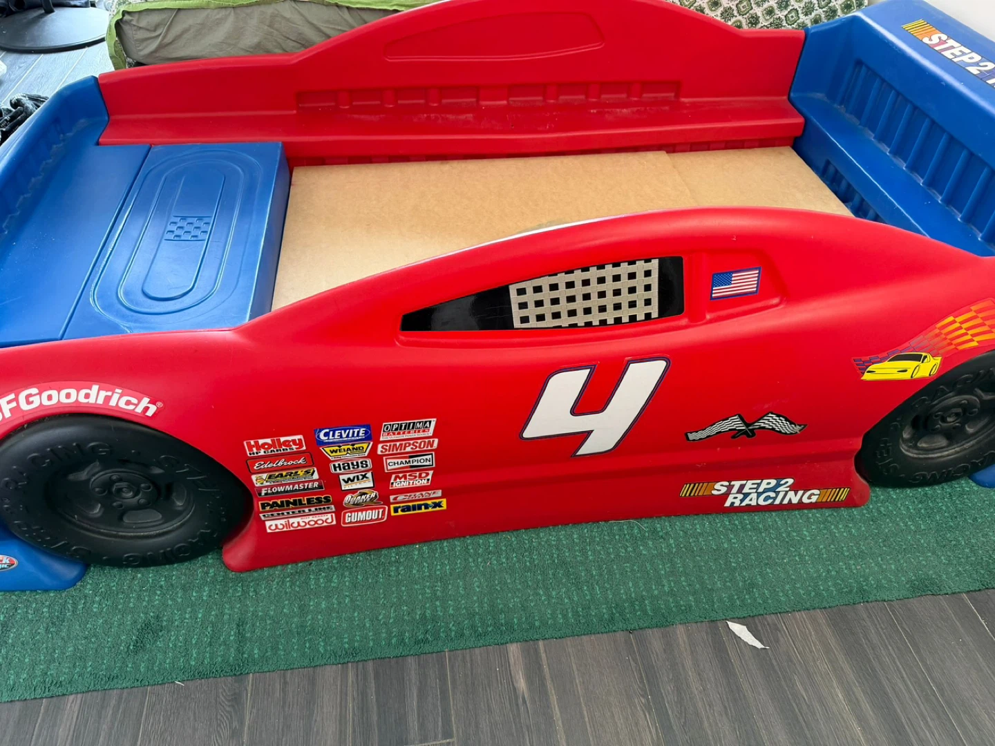 Step2 Stock Car Toddler-to-Twin Convertible Bed