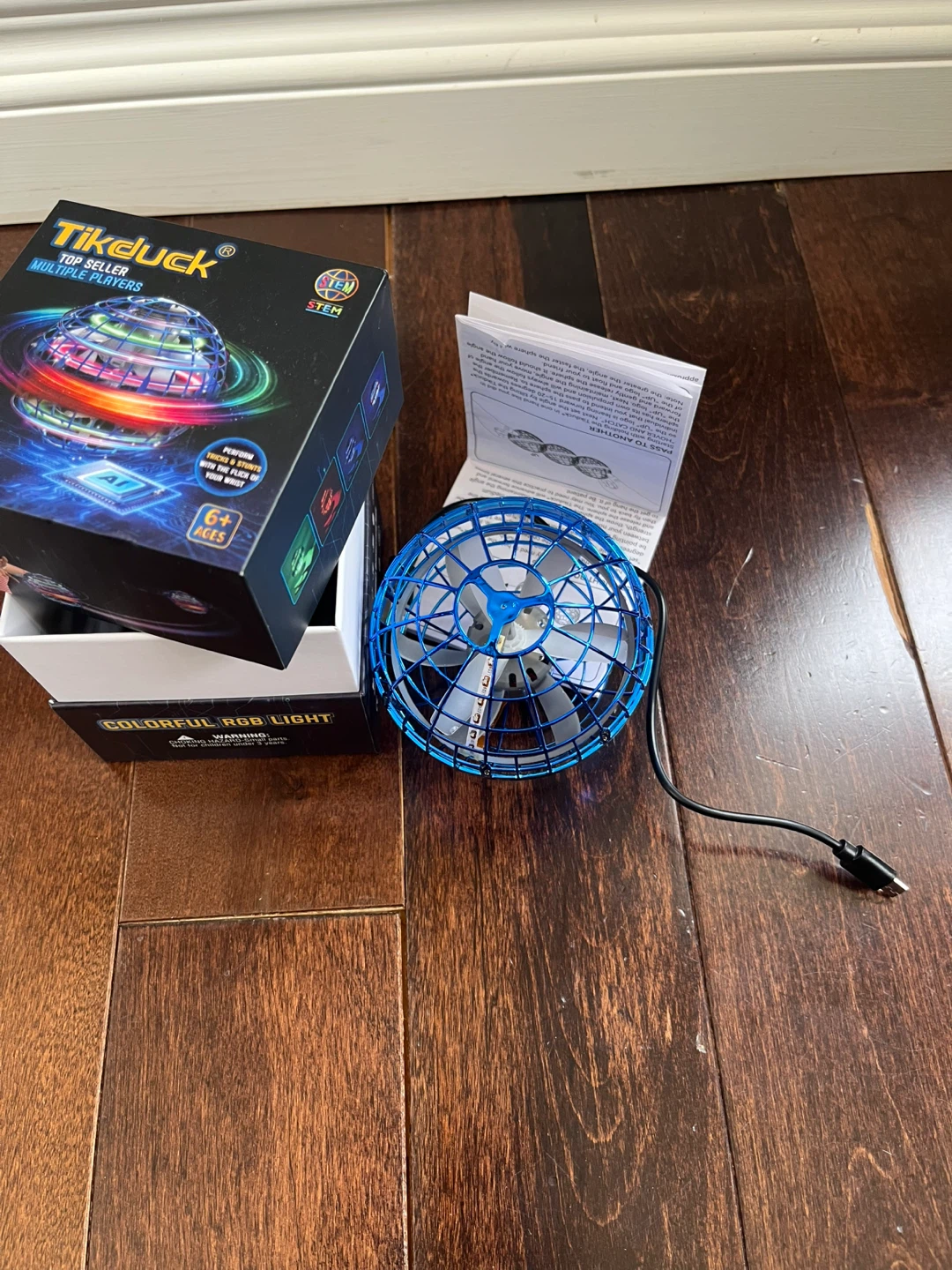 TikeDuck Flying Ball Toy with Colorful RGB Light - photo 2