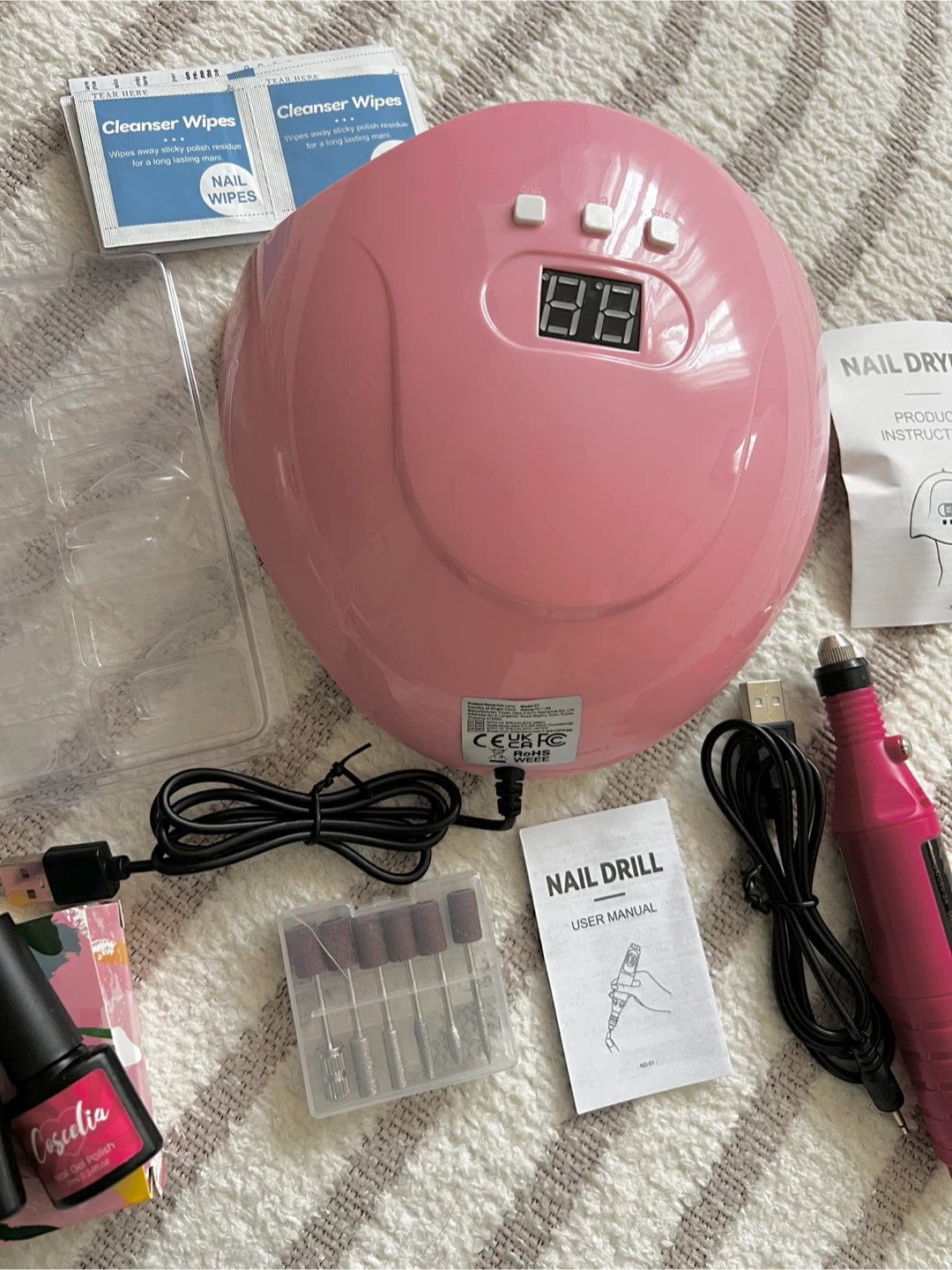 Brand NEW-DIY Nail Art Kit with UV Lamp and Gel Polish - photo 2