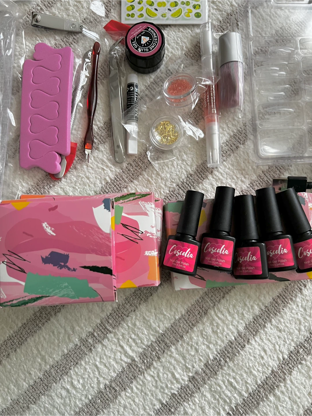 Brand NEW-DIY Nail Art Kit with UV Lamp and Gel Polish - photo 4