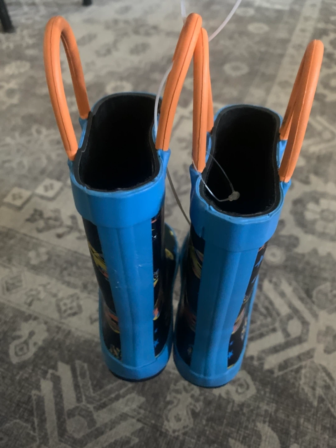 Kids Space Themed Rain Boots Size 5 - photo 4