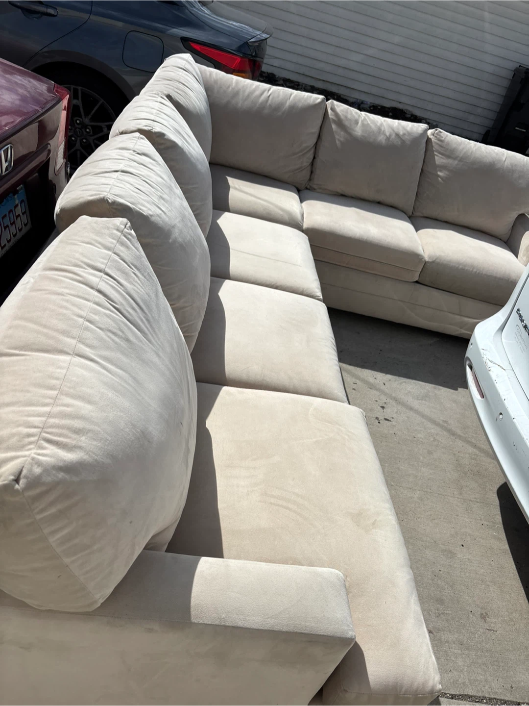 Bassett 2 piece Beige 3-Seater Sofa sectional