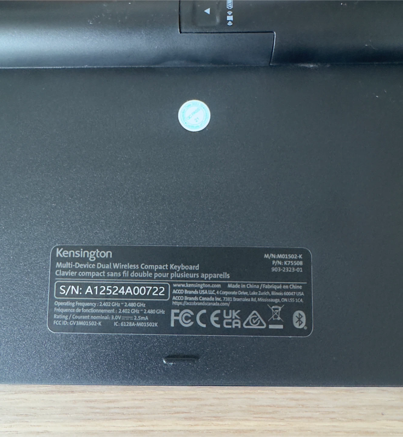 Kensington Multi-Device Dual Wireless Compact Keyboard - photo 2
