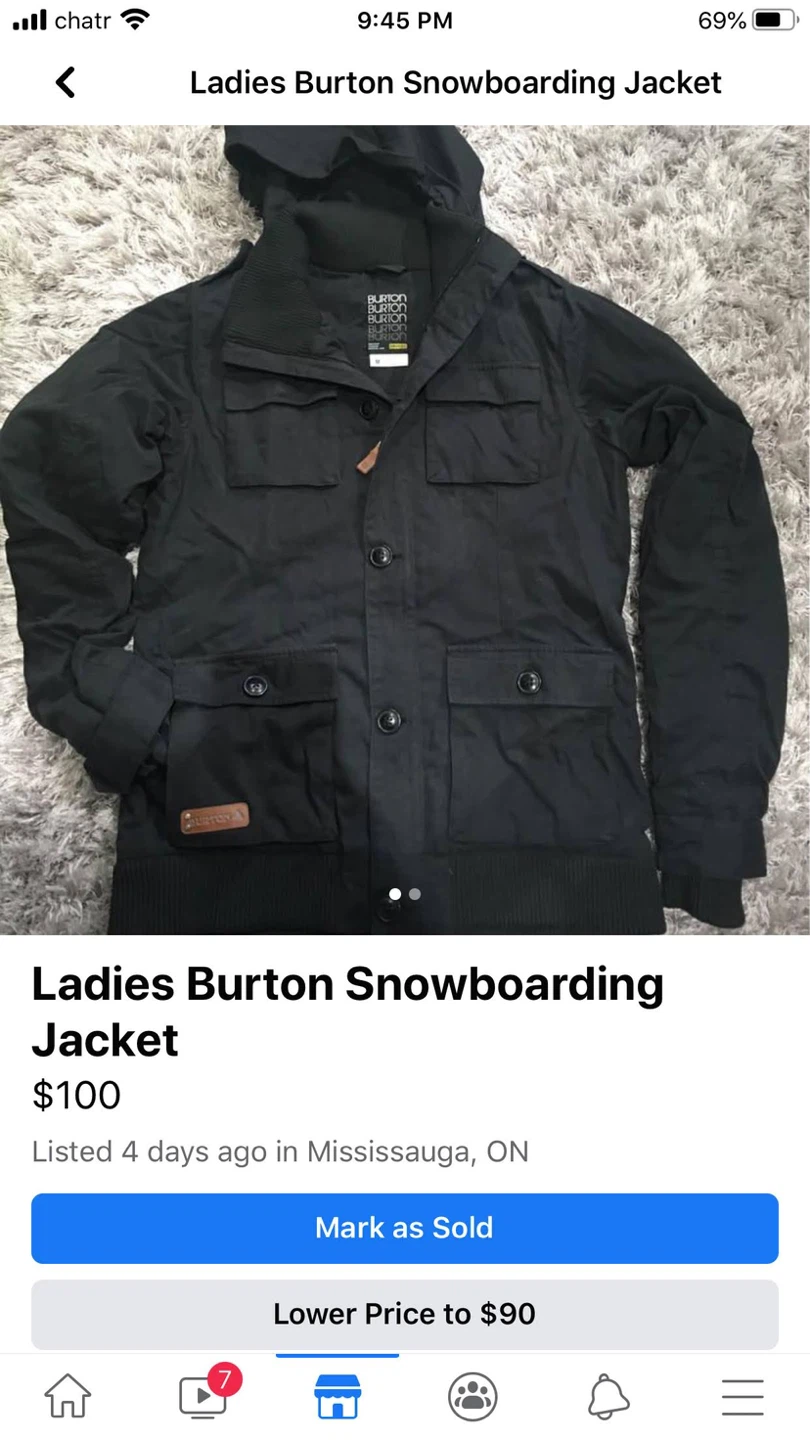 Burton Ladies Snowboarding Jacket