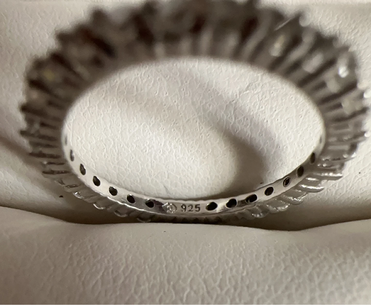 Sterling Silver 925 Eternity Band Ring - photo 3