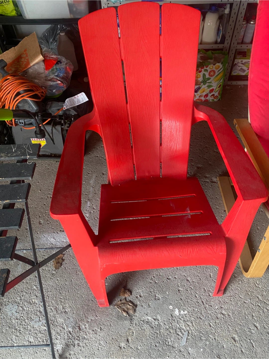 Red Adirondack Chair