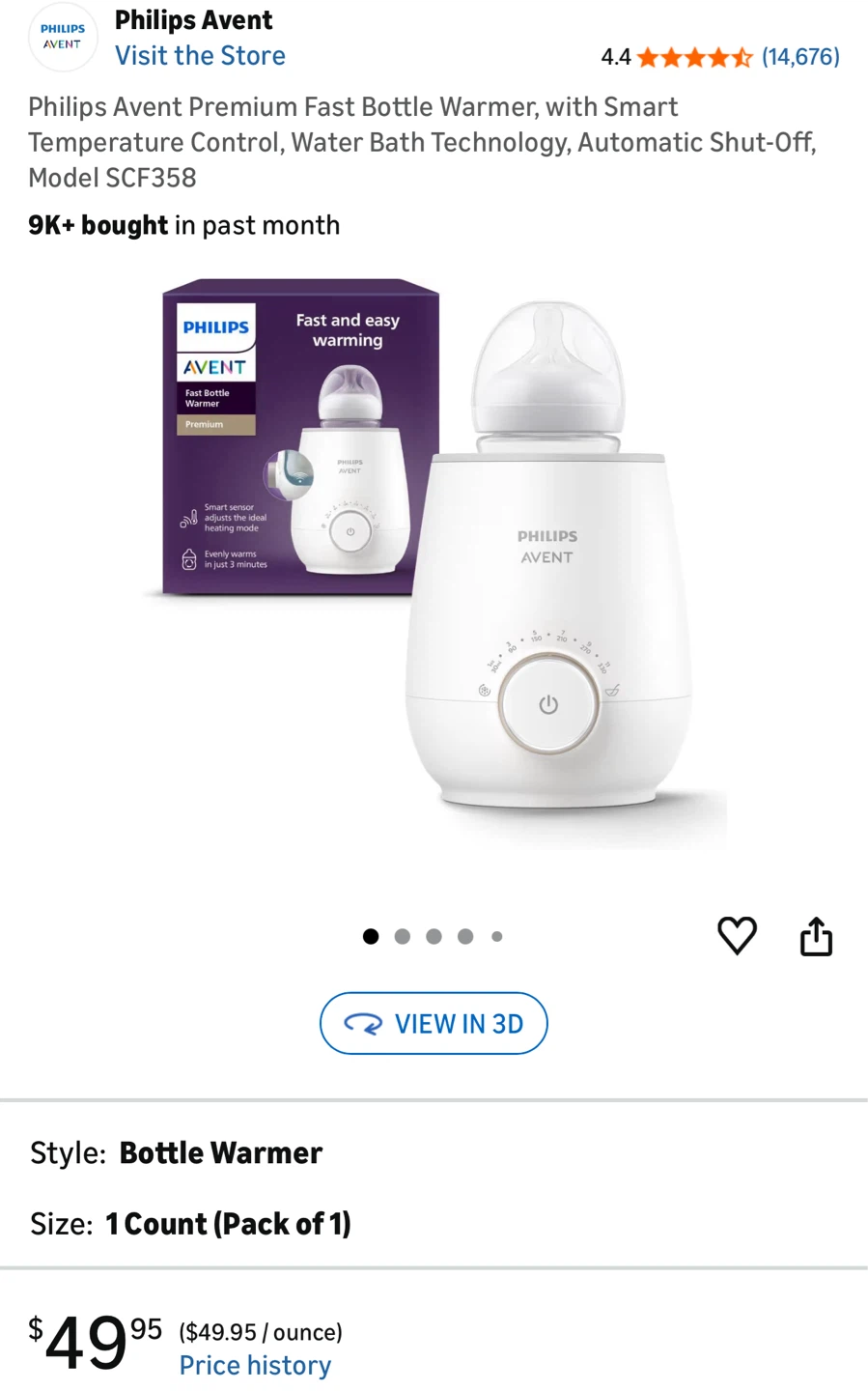 Philips Avent Baby Bottles and Bottle Warmer - photo 2