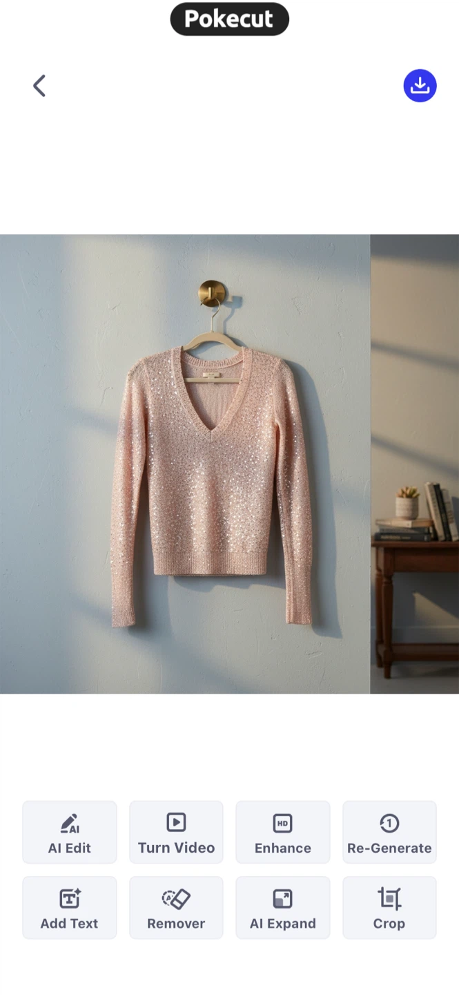 Hollister  Sequin V-Neck Sweater XS - photo 5