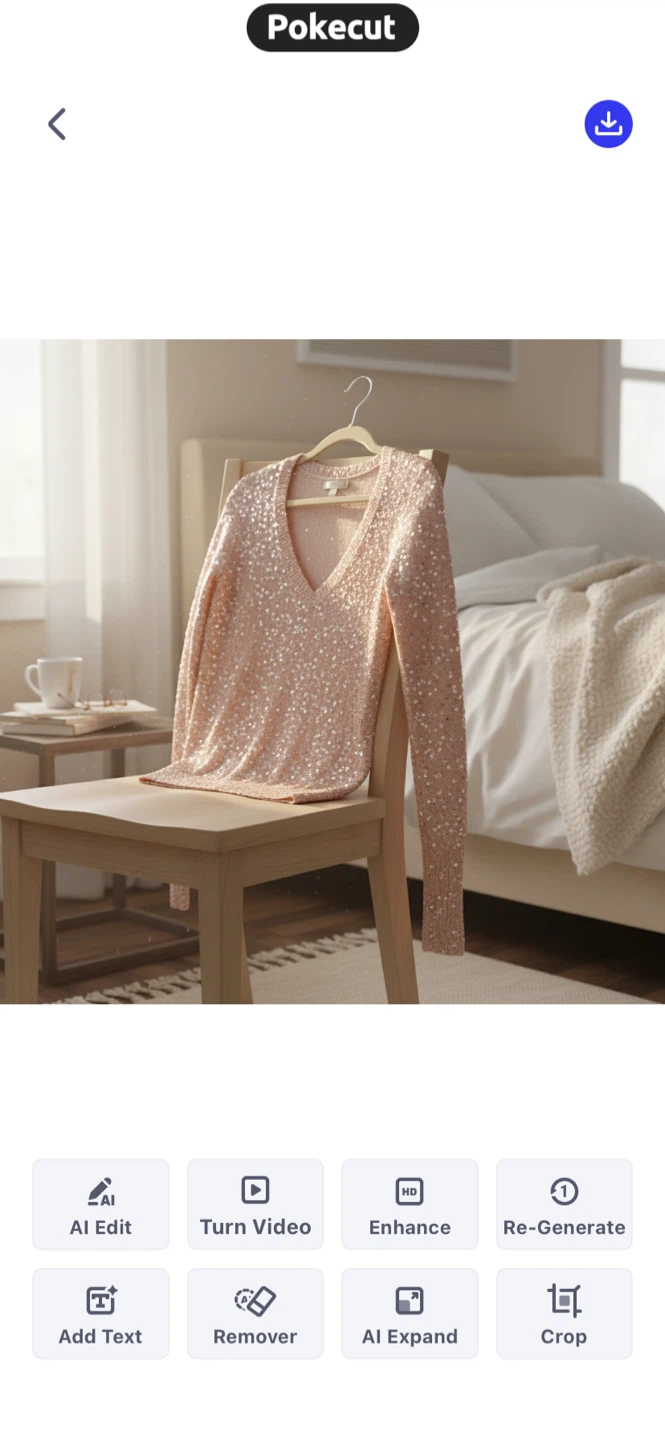 Hollister  Sequin V-Neck Sweater XS - photo 3