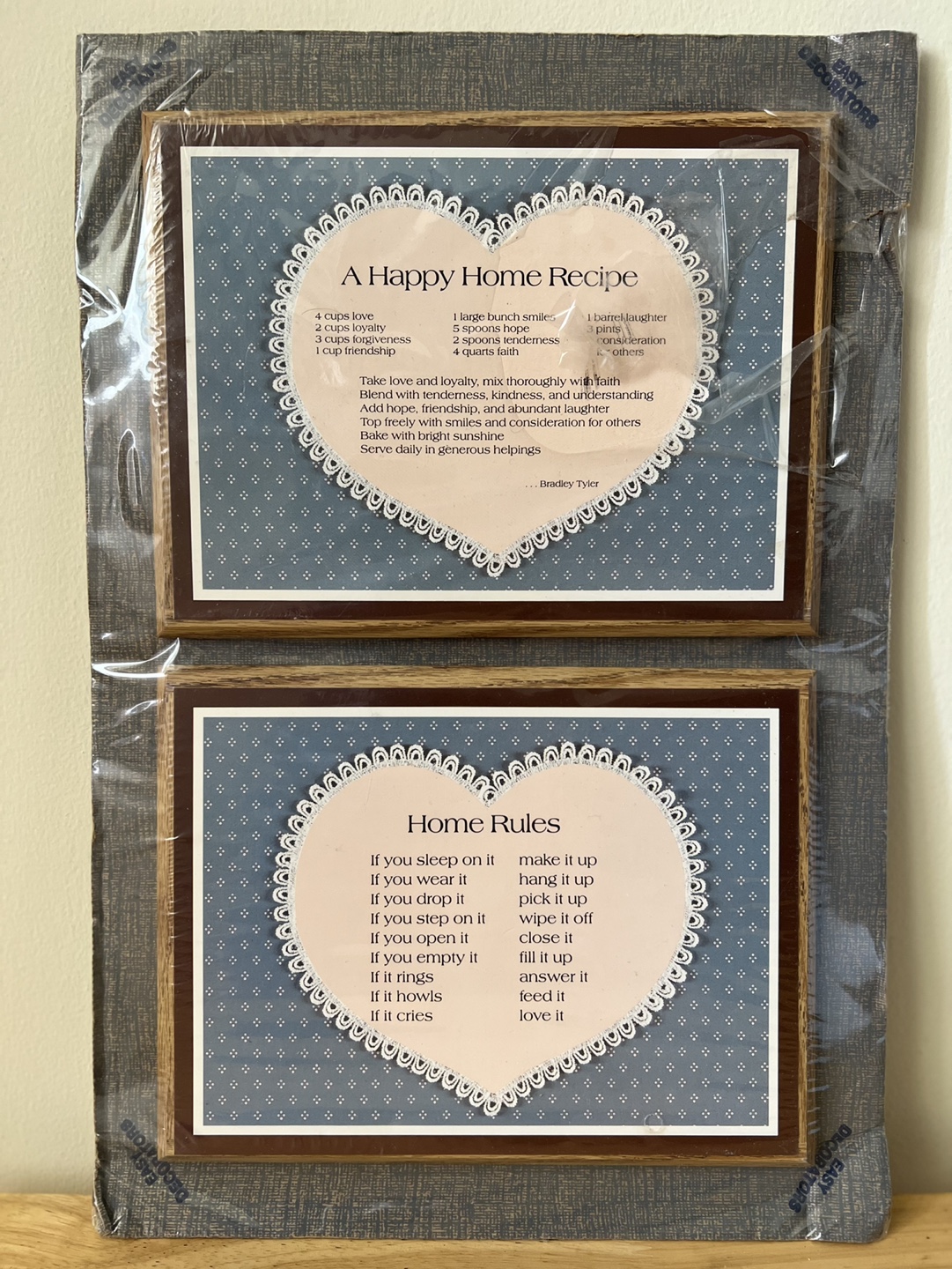 Decorated Graphics Wall Art Set - 8.5” x 6.5” - made in USA