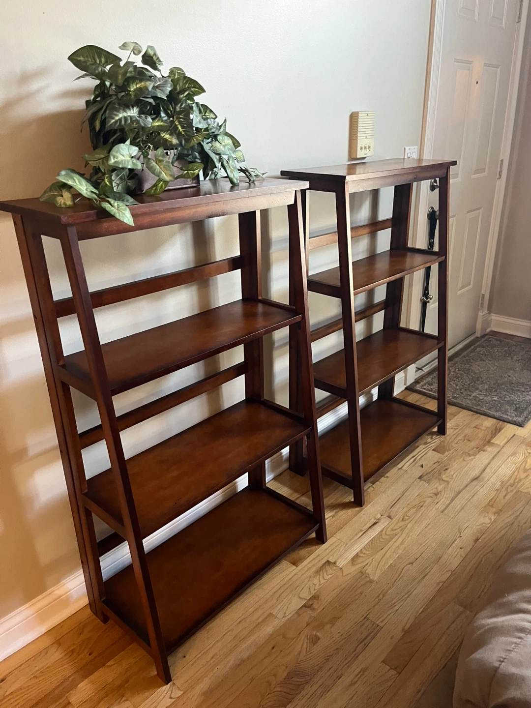 Wooden Folding Bookcase Shelf