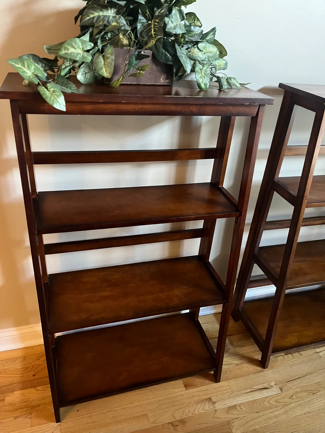 Wooden Folding Bookcase Shelf - photo 3