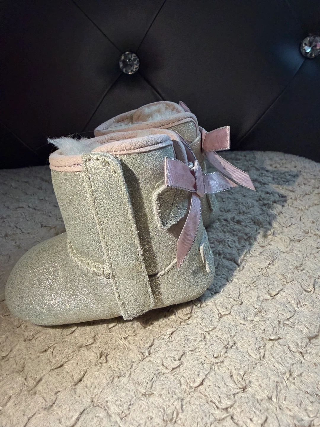 UGG Baby Boots Glitter Pink Bows - photo 4