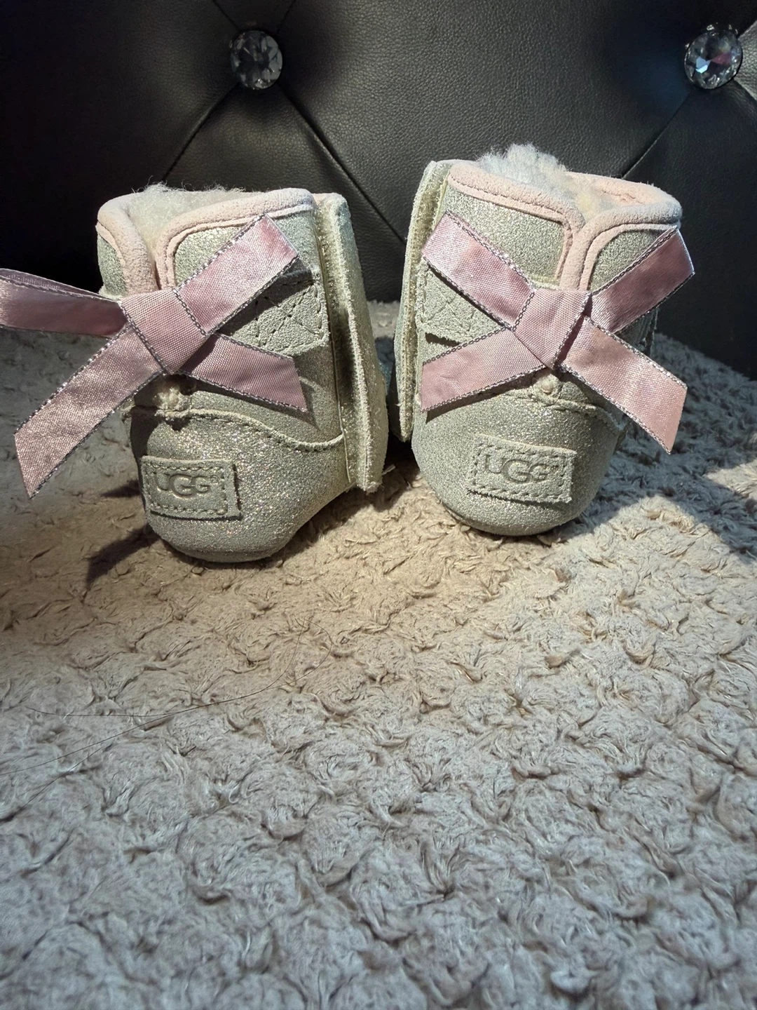 UGG Baby Boots Glitter Pink Bows - photo 3