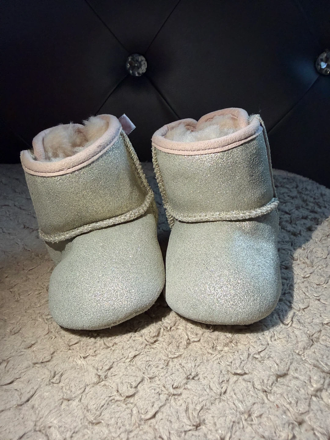 UGG Baby Boots Glitter Pink Bows
