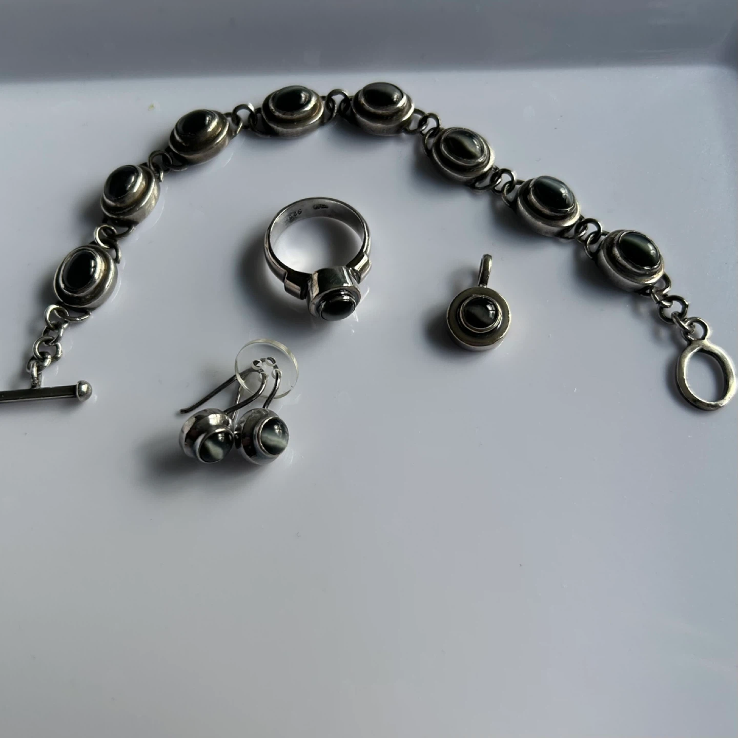 Soul Flower Sterling Silver Ring, bracelet and pendant