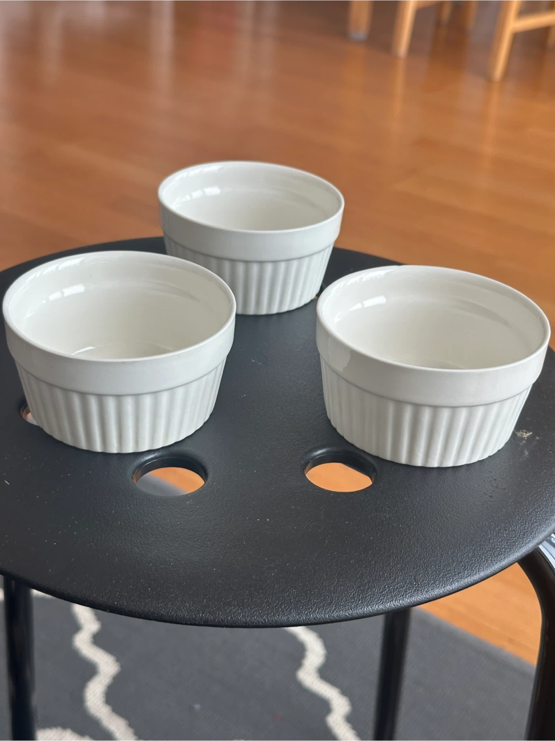 Set of 3 White Ramekins