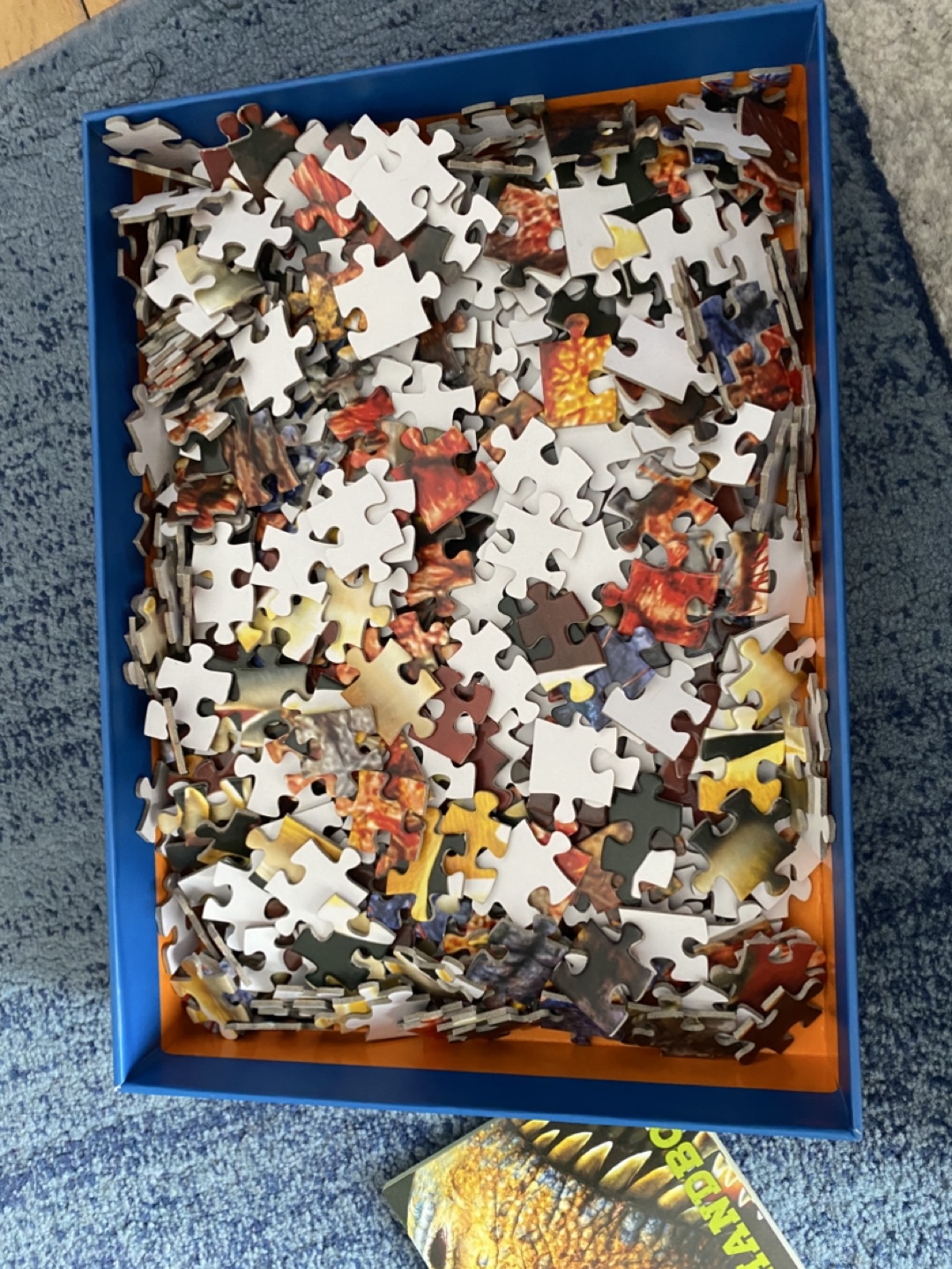 Dinosaur 550-Piece Jigsaw Puzzle with T-Rex Handbook - photo 2