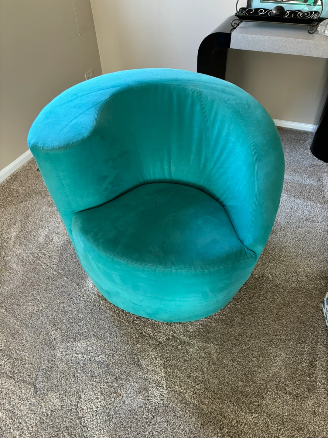 Pair of Vintage Directional Swivel Barrel Chairs