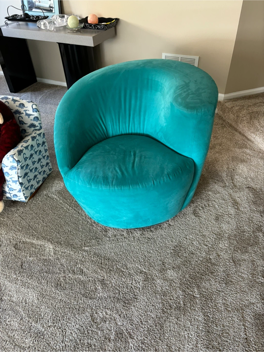 Pair of Vintage Directional Swivel Barrel Chairs - photo 2