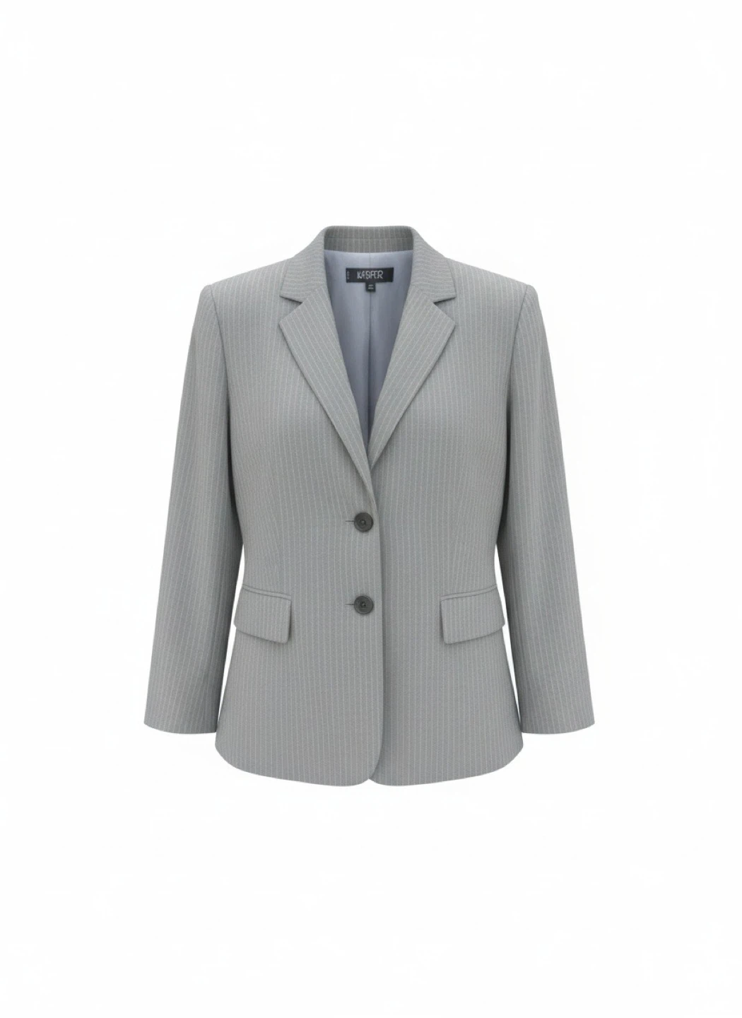 Kasper Petite Gray Pinstripe Blazer - photo 5