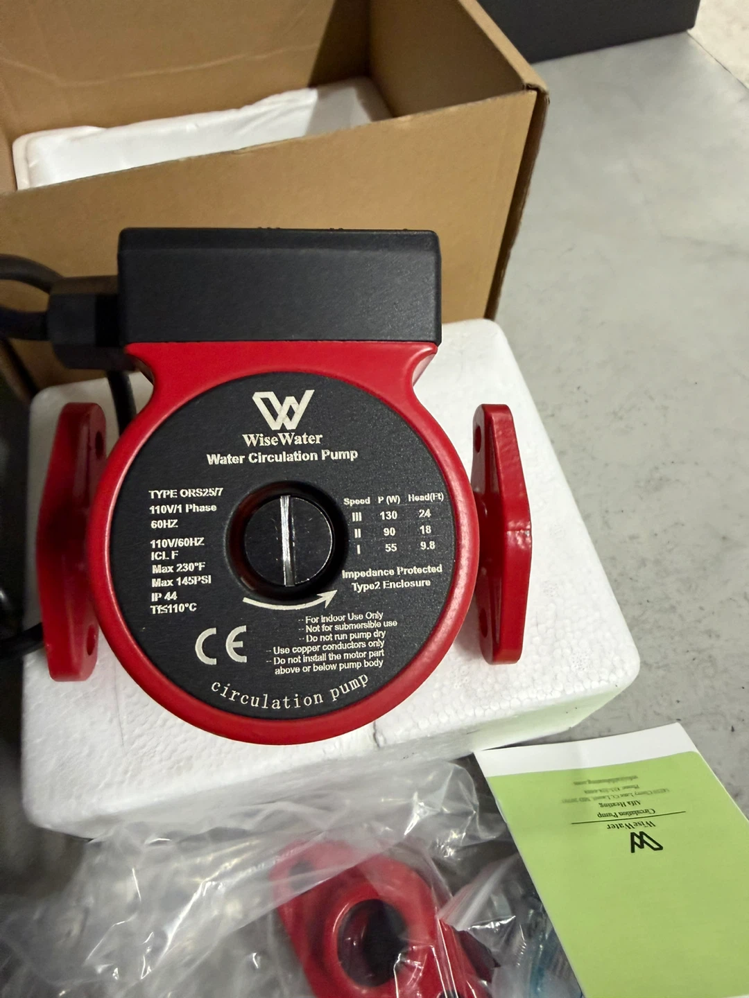 WiseWater Water Circulation Pump ORS25/7 - photo 3