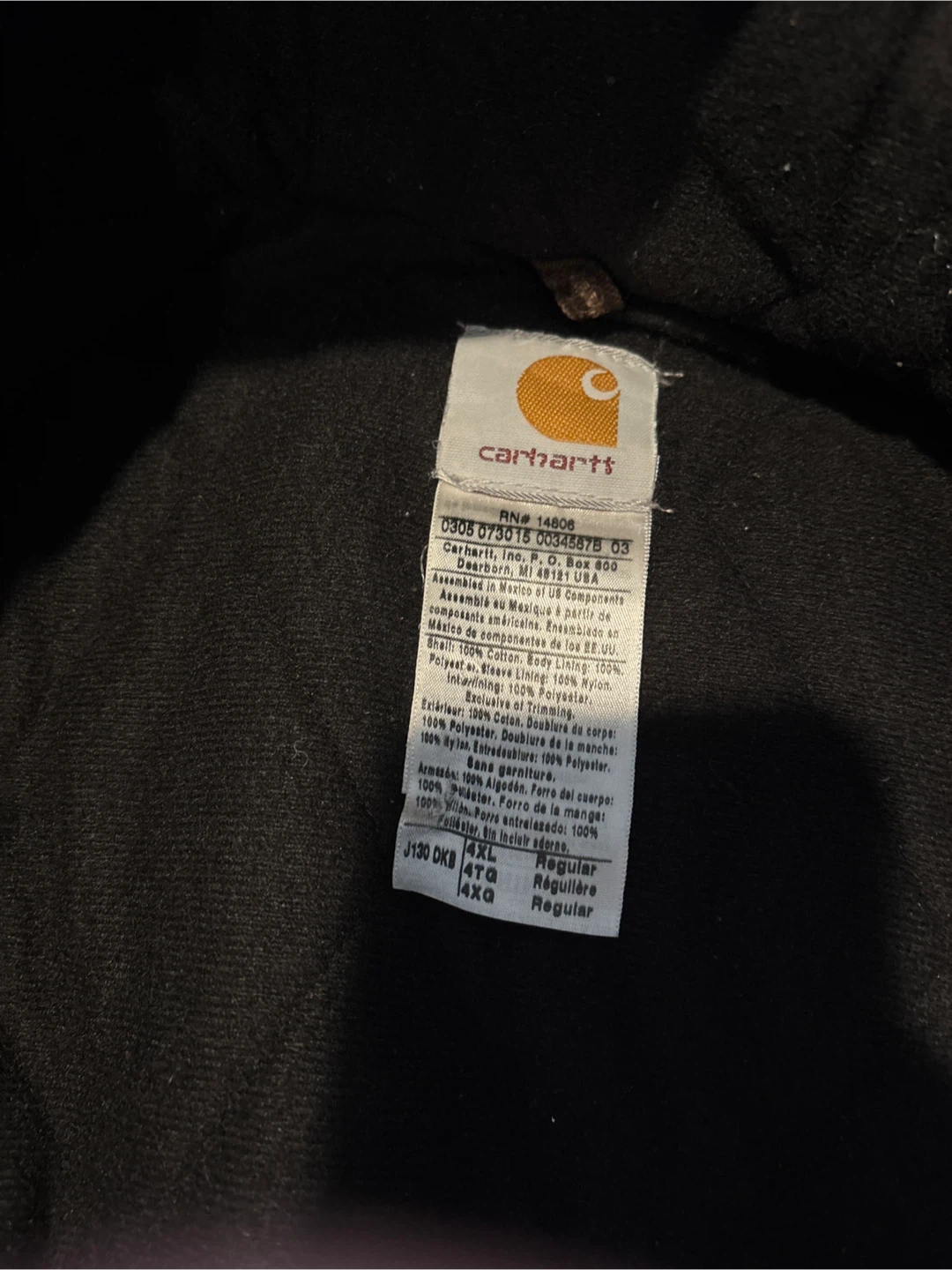 Carhartt Brown Washed Duck Sherpa Lined Active Jacket - photo 2