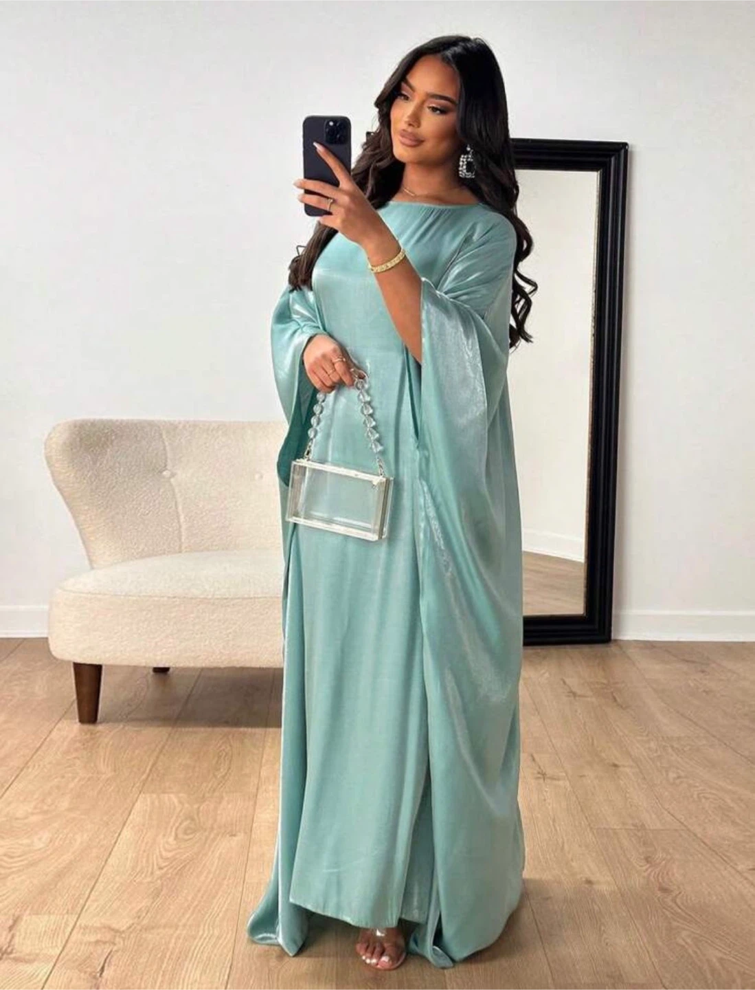 Mint Green butterfly Dress