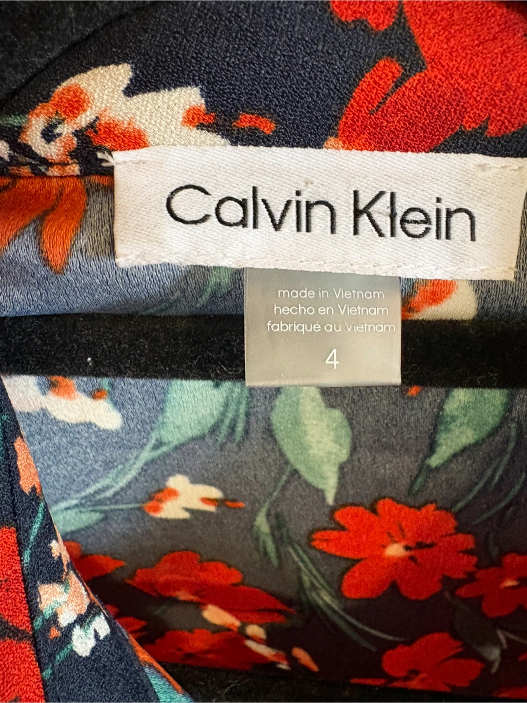 Calvin Klein Floral Print  Dress - Size 4 - photo 2