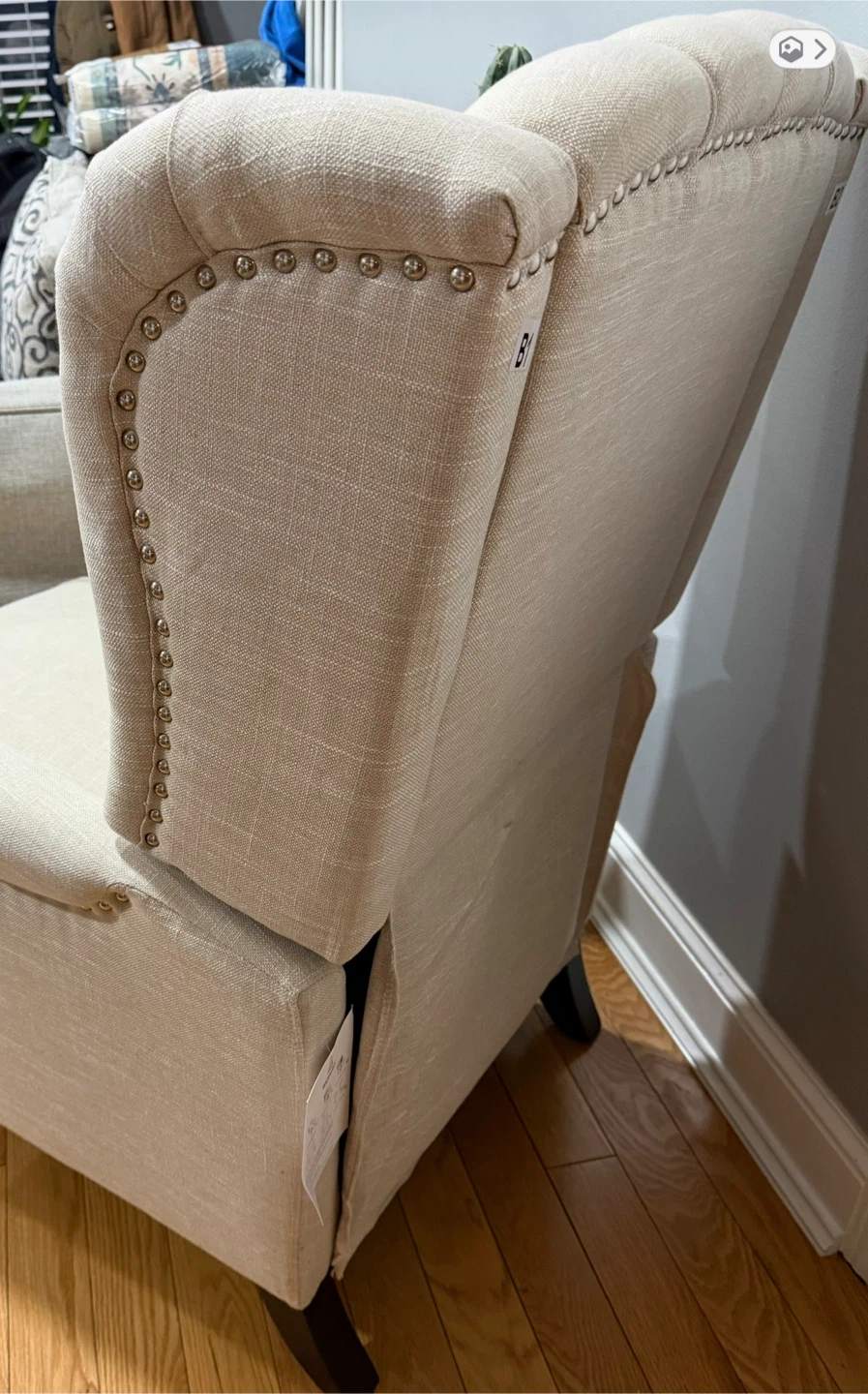 Tufted Wingback Accent Chairs (Set of 2) - photo 2