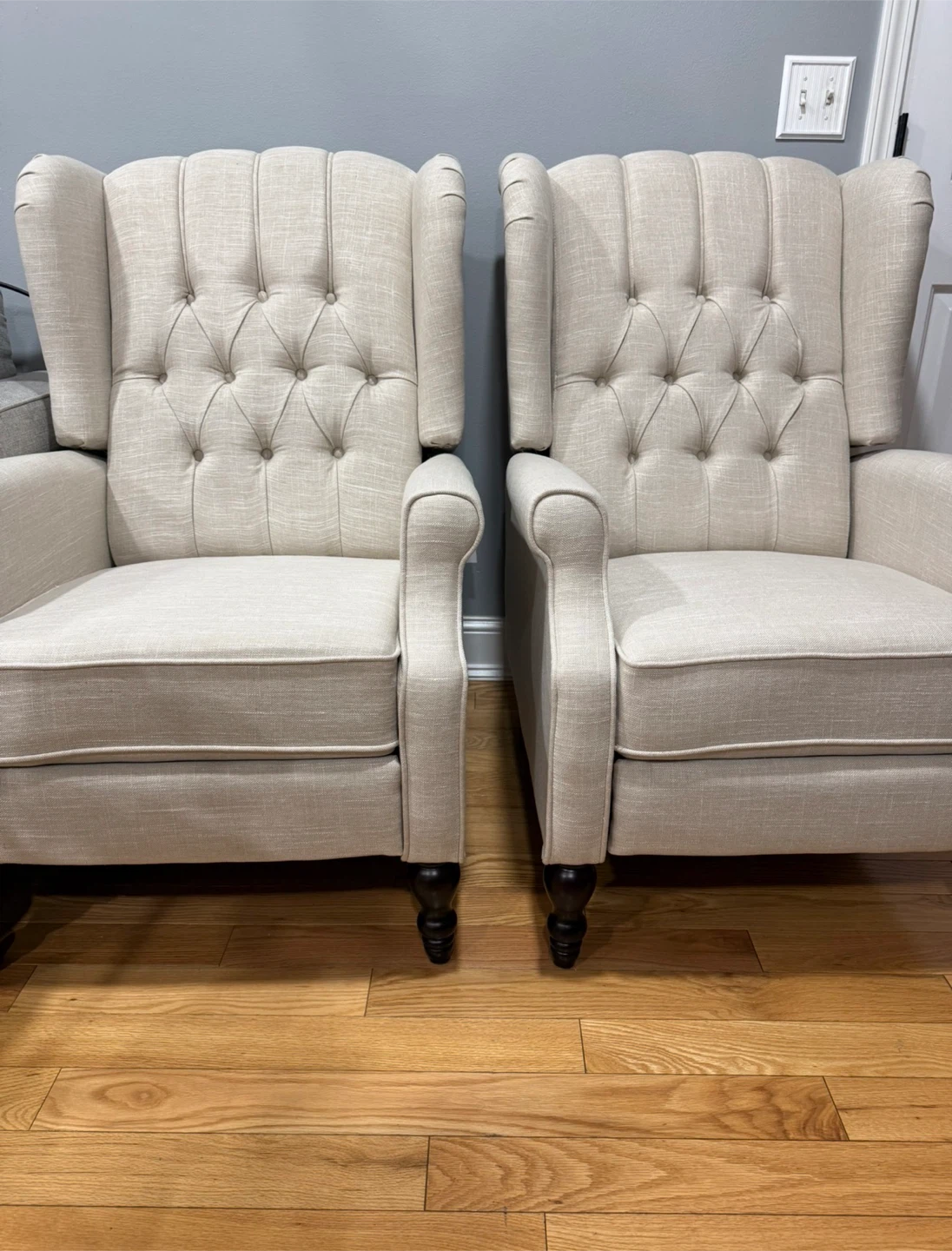 Tufted Wingback Accent Chairs (Set of 2) - photo 5