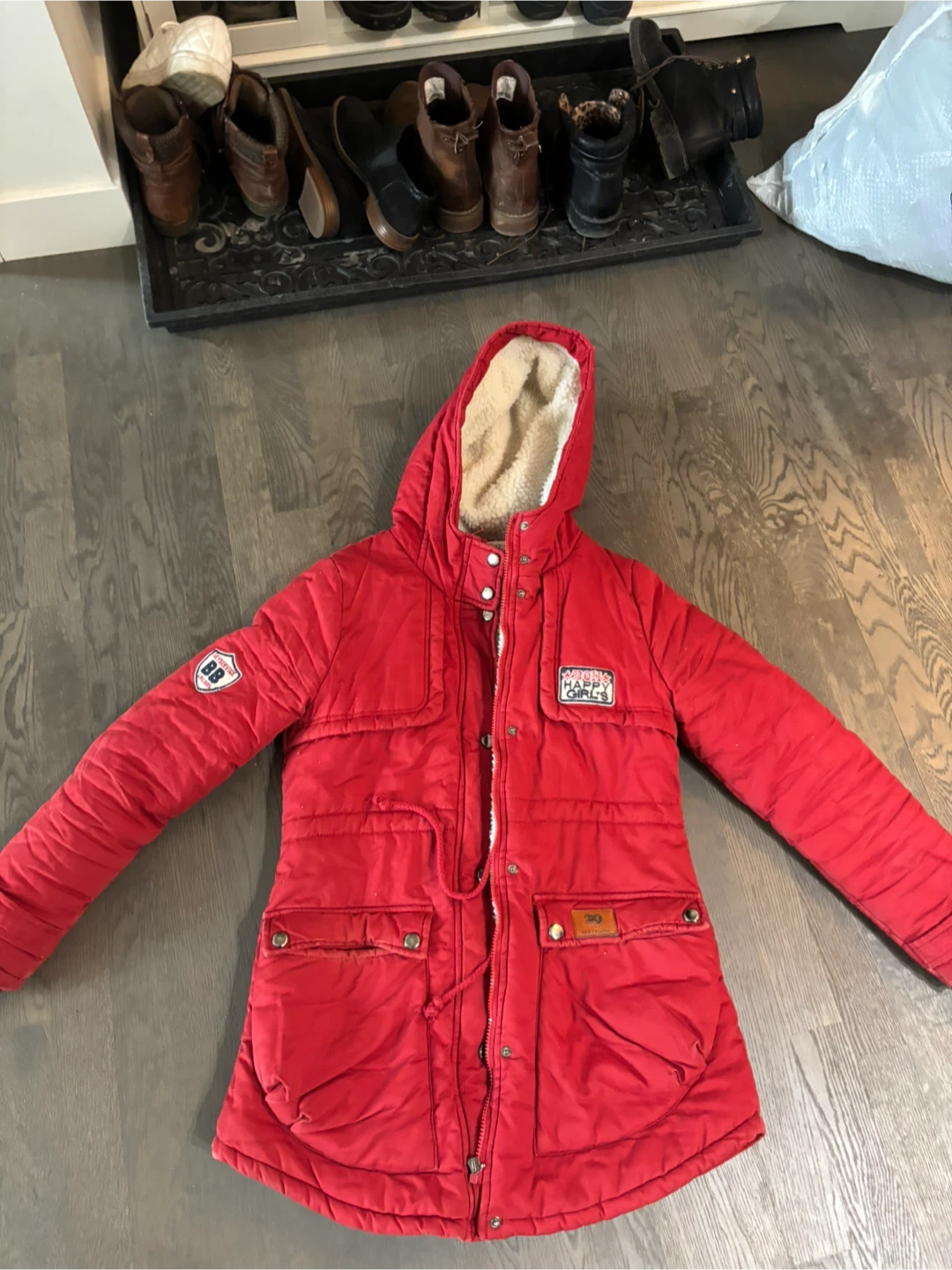 Red Lined Winter Jacket
